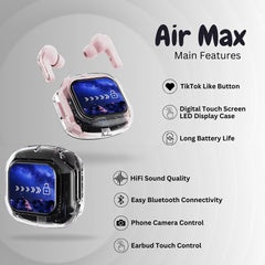 Touch AirMax™ Wireless Earbuds – Smart Touch Control