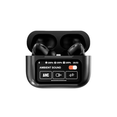 A9 LED Wireless Earbuds – Premium Black Edition | Touch Control | Deep Bass